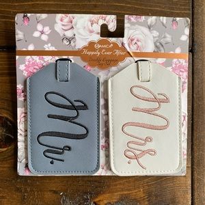 Mr & Mrs luggage tags